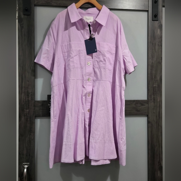 Pomander Place Dresses & Skirts - Tuckernuck Pomander Place Lilac Meryl Shirt Dress - NWT XXXL 3X